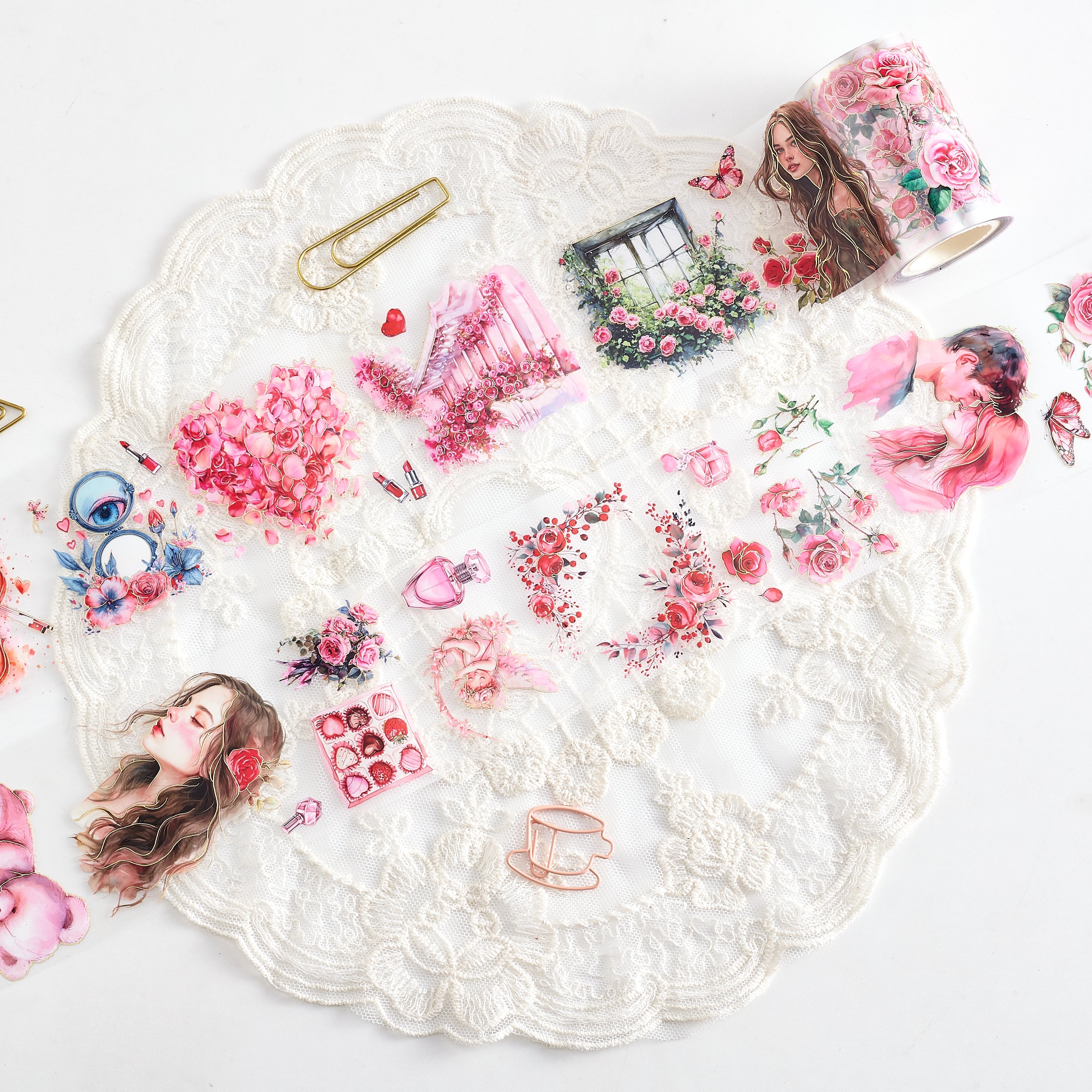 Shiimmer Valentine Collection Washi PET Tape 6cm x 5m