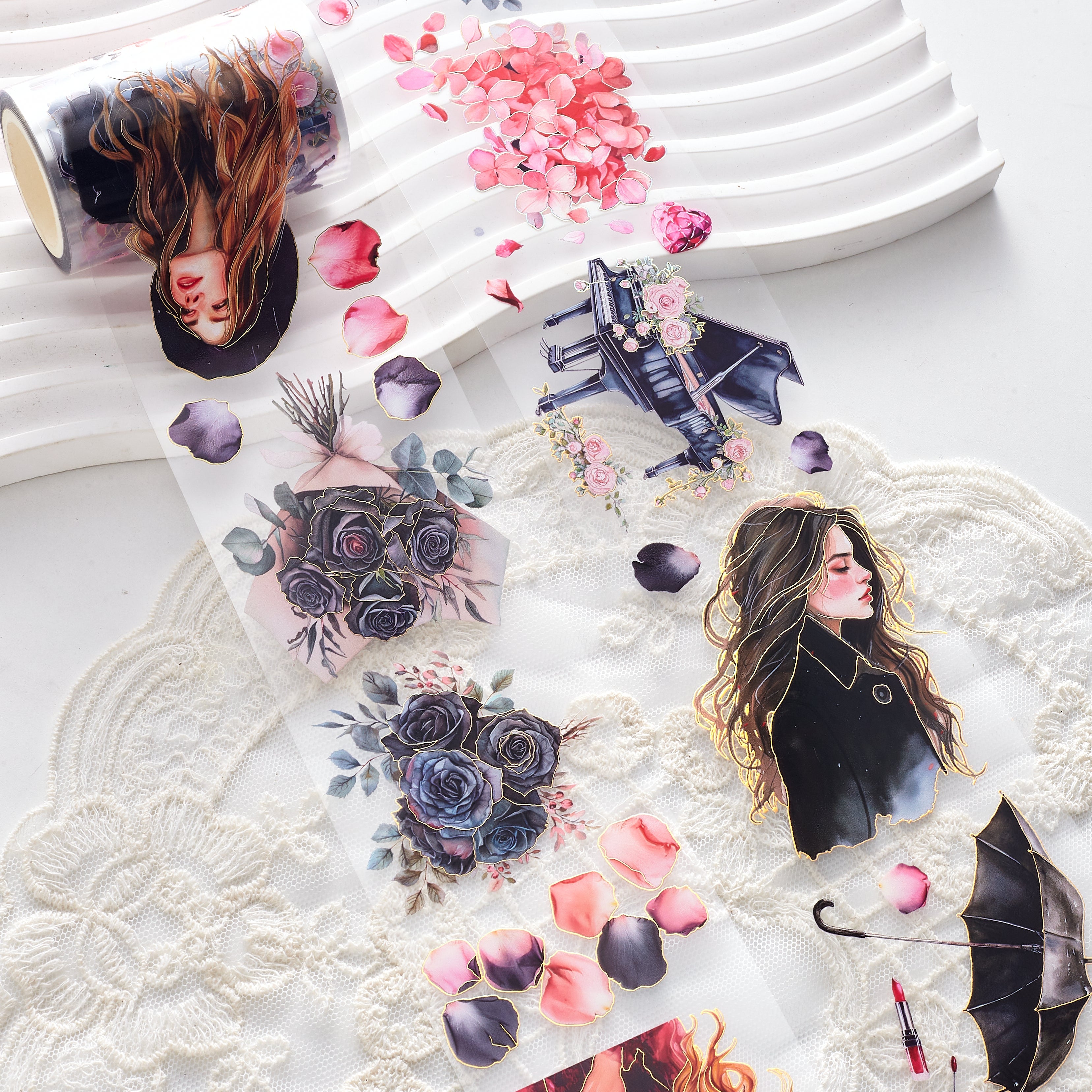 Shiimmer Valentine Collection Washi PET Tape 6cm x 5m