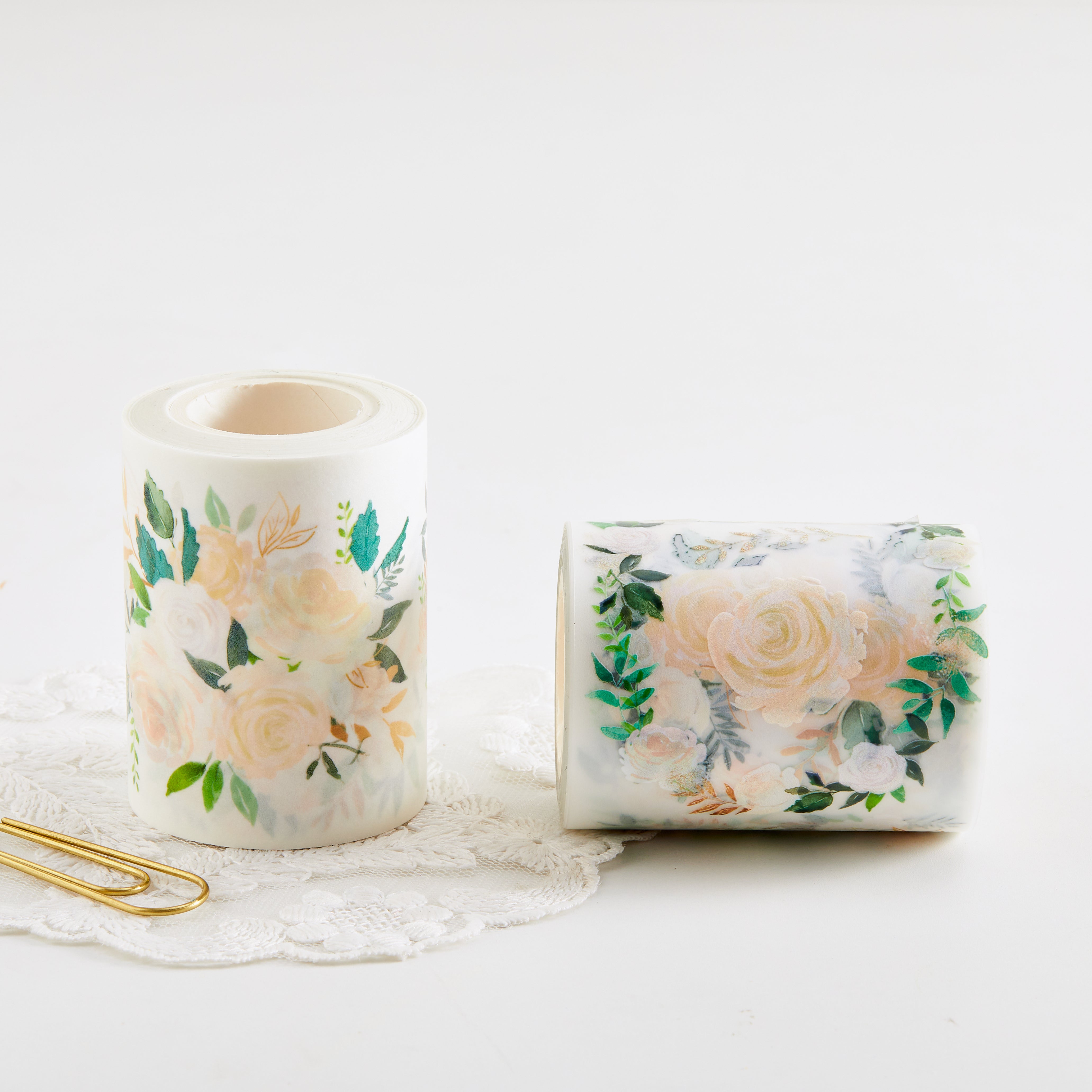 Washi Tape / Matte PET Tape - Undertint Flowers