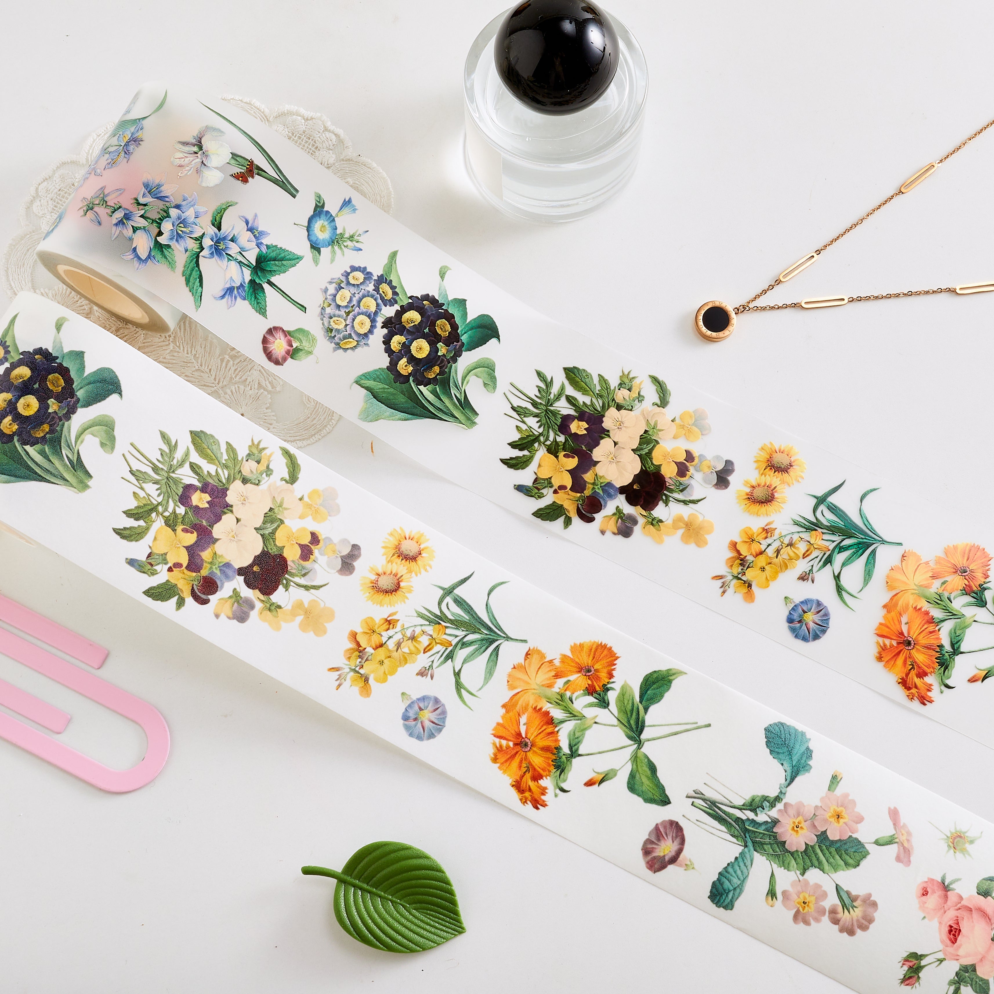 Washi Tape / Matte PET Tape - Vintage Flowers Vol.2