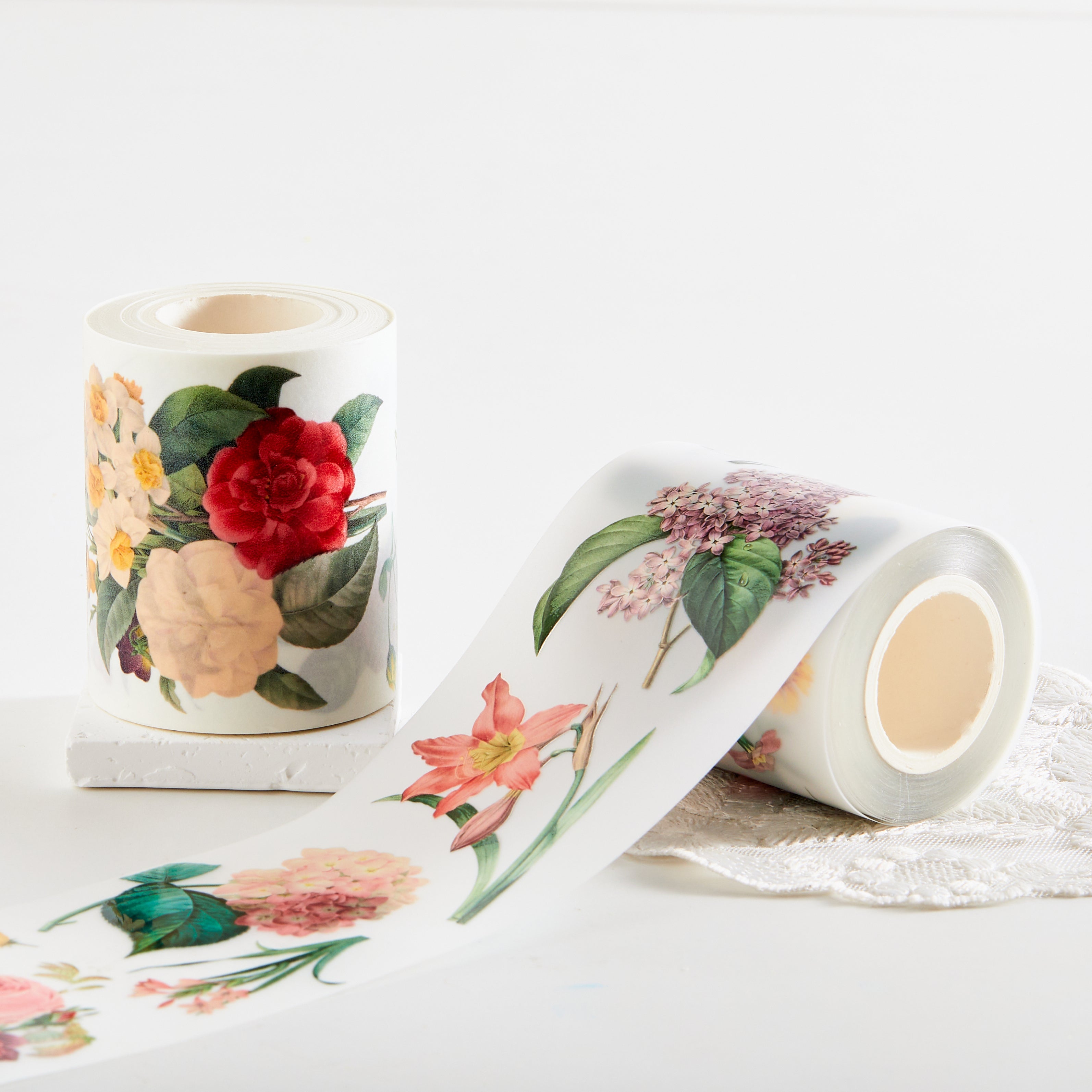 Washi Tape / Matte PET Tape - Vintage Flowers Vol.2