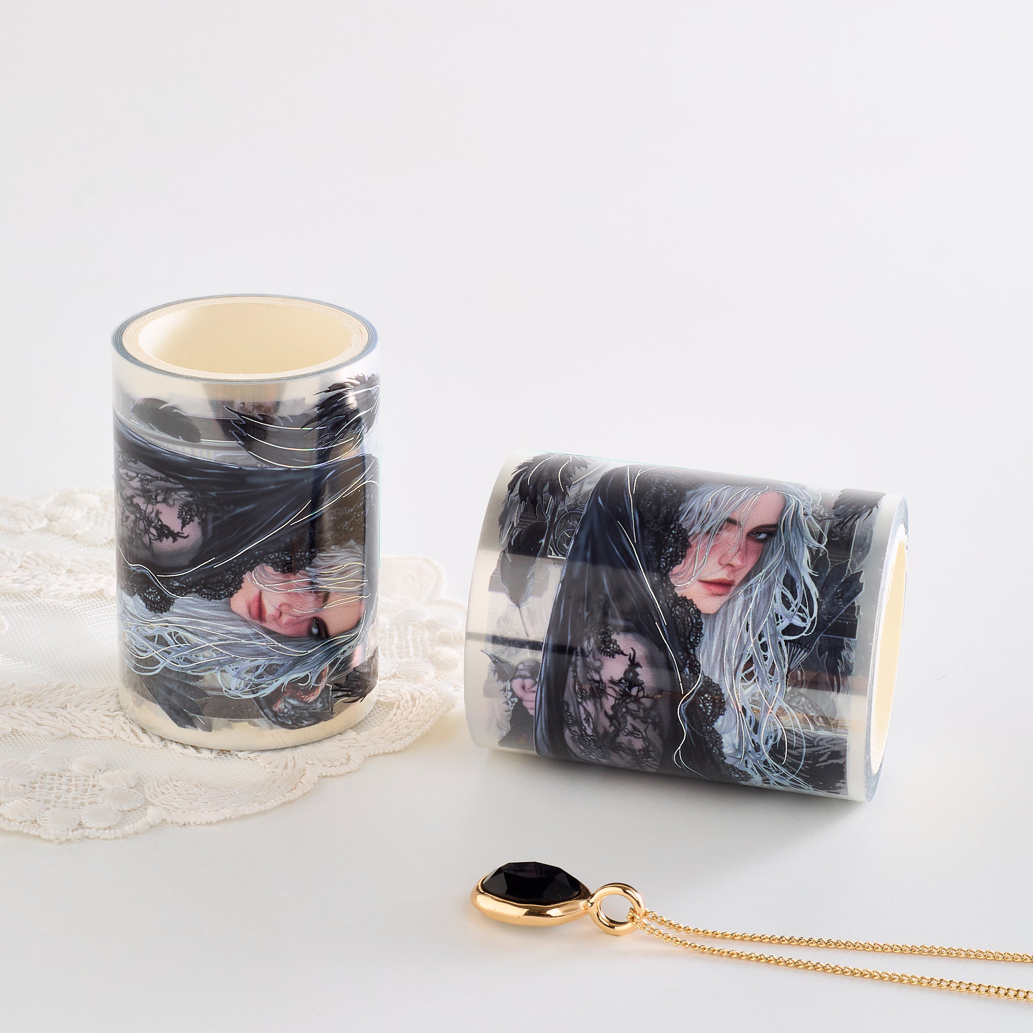 Shiimmer Black Swam PET Tape 6cm x 1m