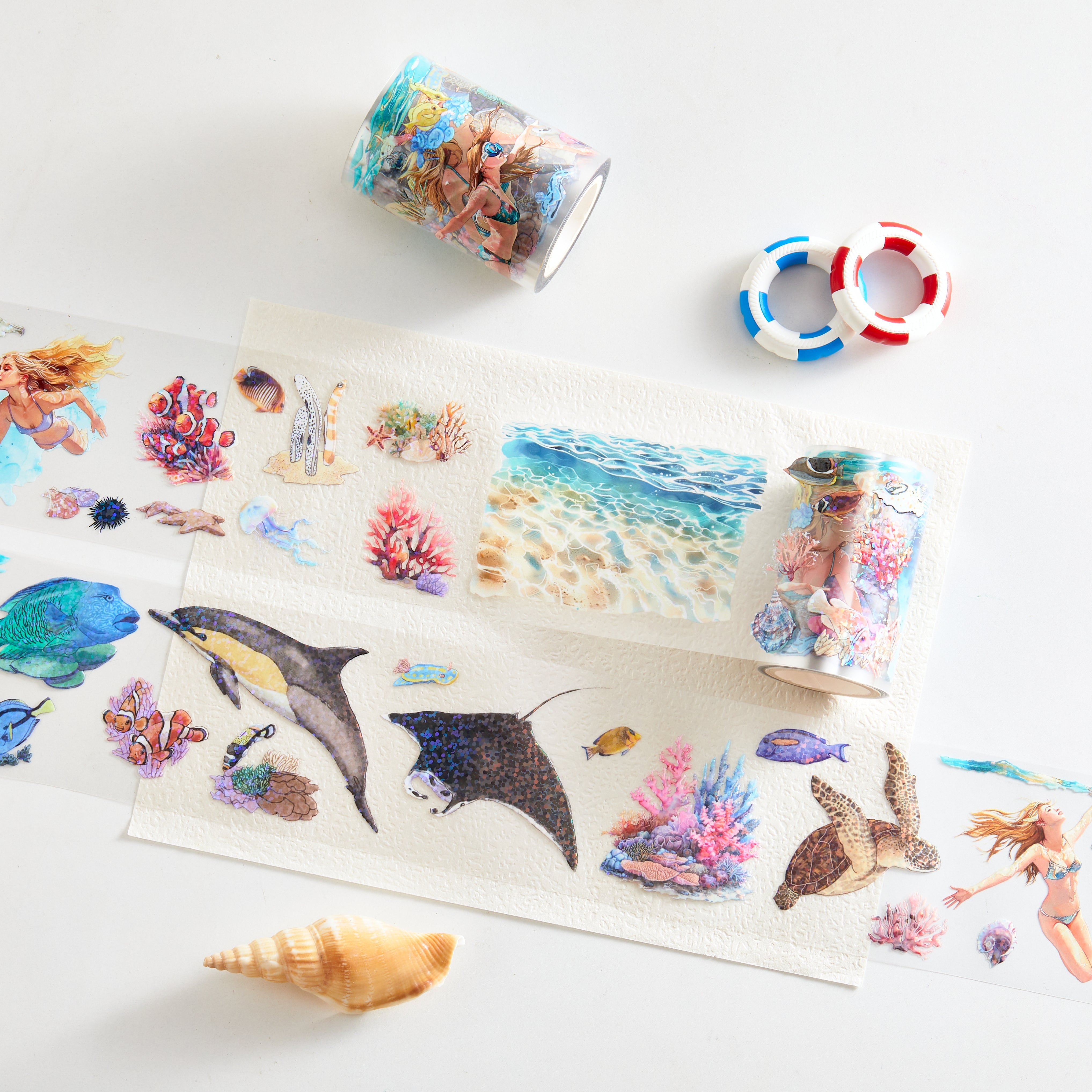 Shiimmer Sea Wandering PET Tape 6cm x 5m