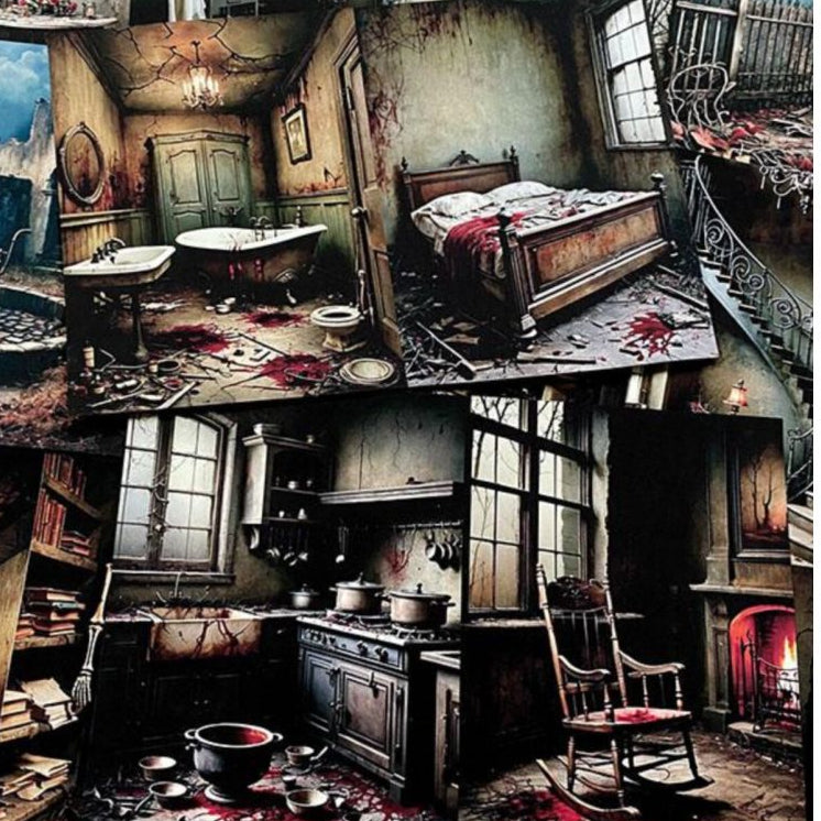 Dark Murder Background Paper 12cm x 19cm image 0