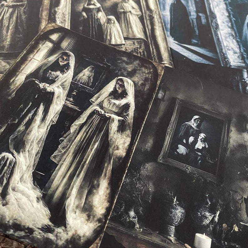 Dark Gothic Wedding series Material Paper 14cm x 18cm 8 psc image 1