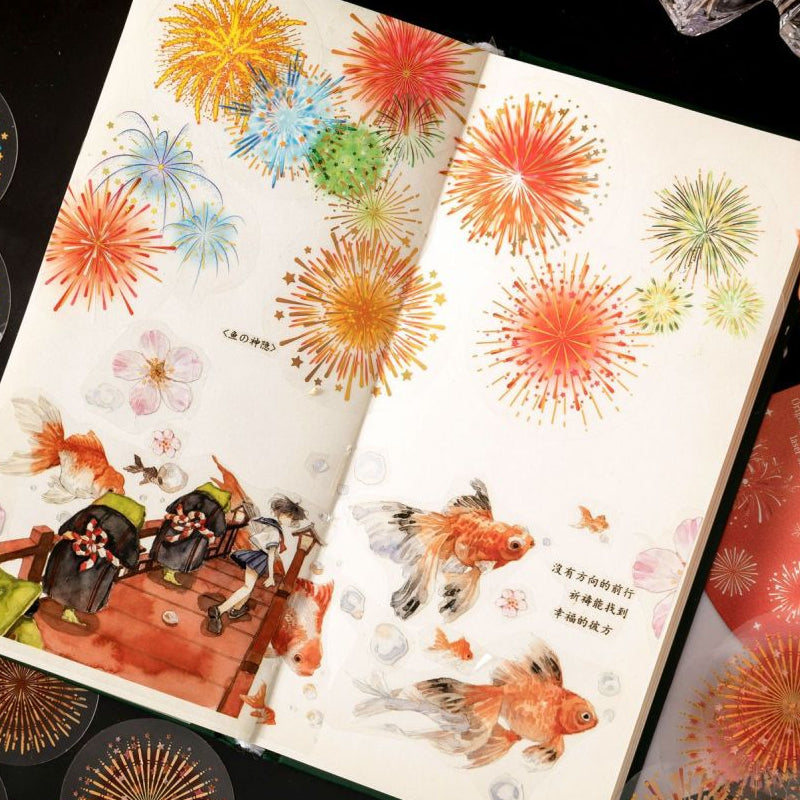 Fireworks Laser PET stickers 6 Designs image 2