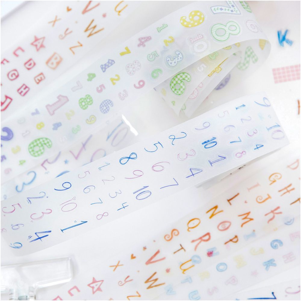 Daily Composition Series Washi Tape 4cm x 2m 6 Designs image 1
