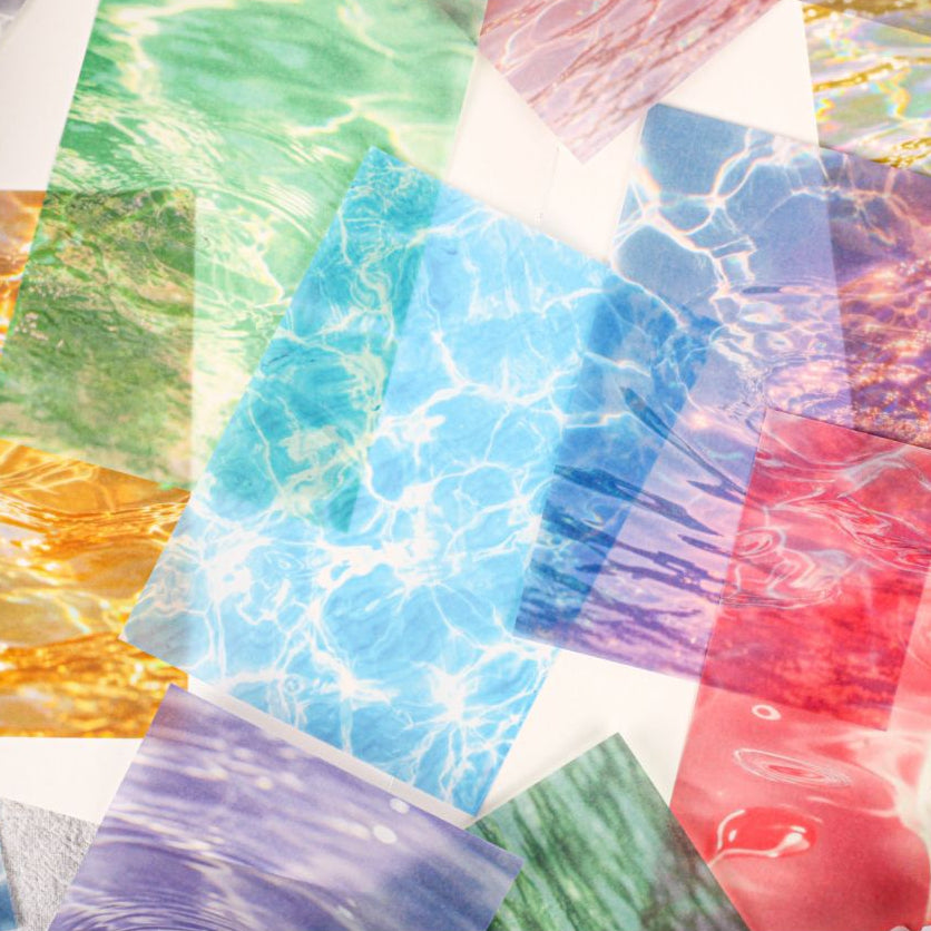 Shaded Light Series Water Ripple Material Paper 16 Sheets 6 Designs image 3