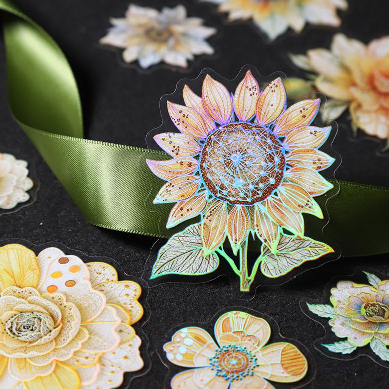 Beautiful Day Sticker Pack Floral Whispers Series DIY Floral and Lace Decoration Base Stickers 6 Designs image 2