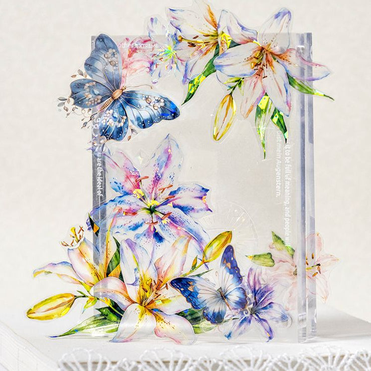 Shimmering floral pattern versatile PET Tape 6cm x 2m image 3