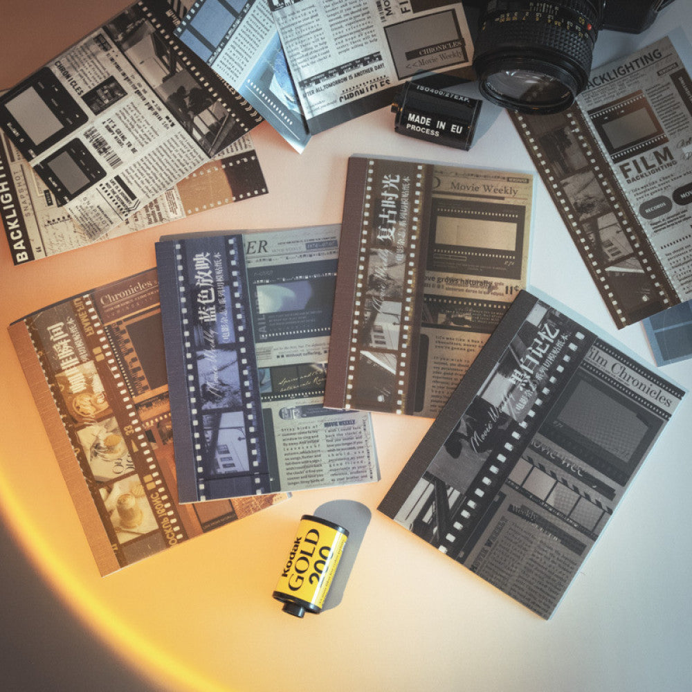 Retro style memory paper sticker book 10 sheets - Viktashop.com