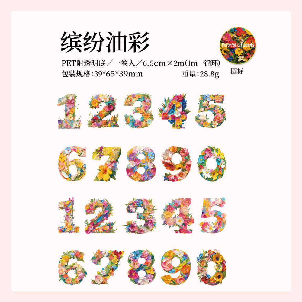 Dark Phantom Digital Code Series PET tape 6 Styles 6.5 cm / 2 m - Viktashop.com