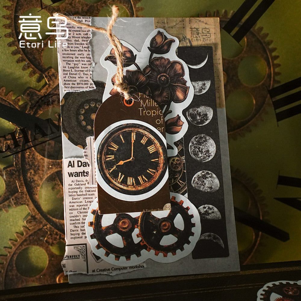 Steampunk Era Series Paper Sticker Pack 6 Types 46 Pcs image 2