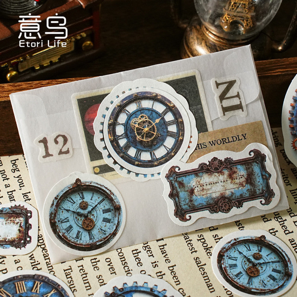 Steampunk Era Series Paper Sticker Pack 6 Types 46 Pcs image 3