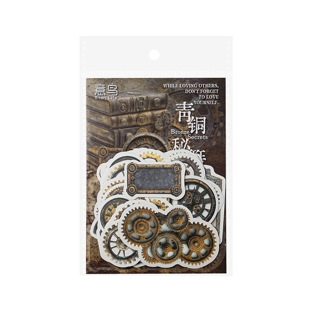 Steampunk Era Series Paper Sticker Pack 6 Types 46 Pcs image 4