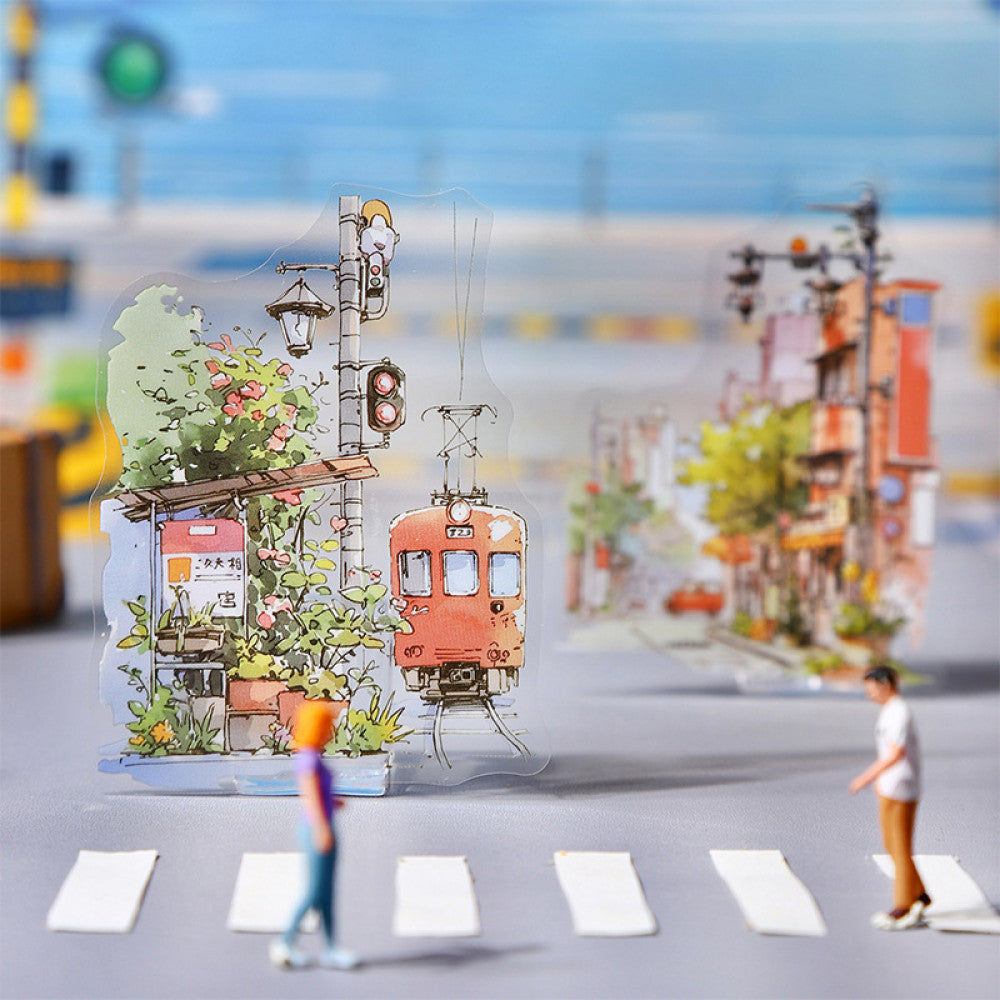 Original travel landscape PET stickers 20 pcs 6 types image 7