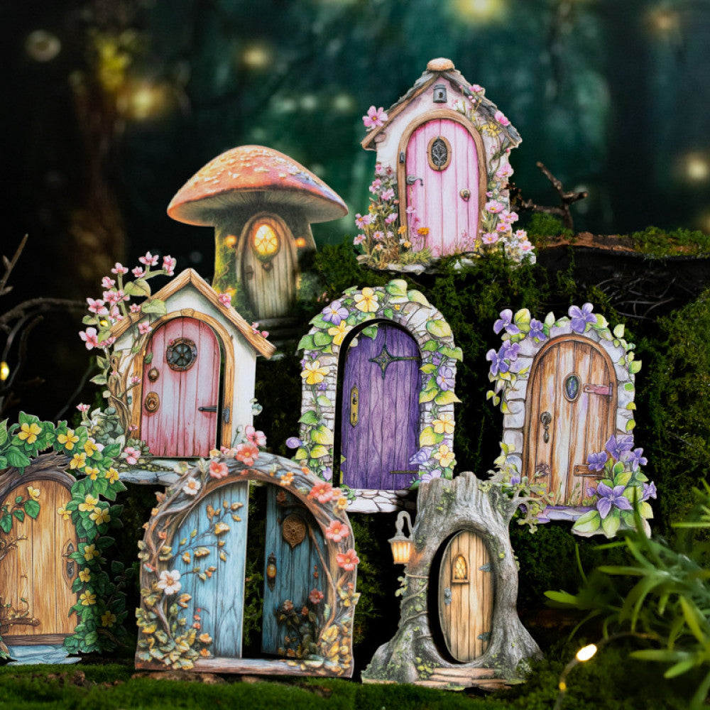 Fairytale Series Hollow Hard Sticker Collage 6 Types 10 Pcs image 1