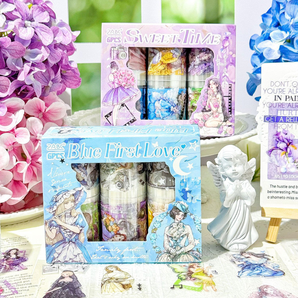 Romantic Girl s character PET tape box 2 Types 5 cm 2 m image 2