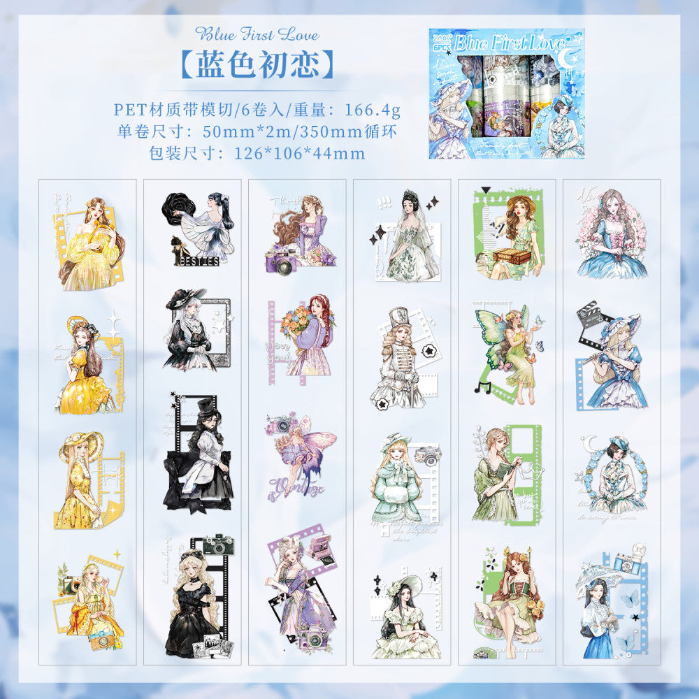 Romantic Girl s character PET tape box 2 Types 5 cm 2 m image 6