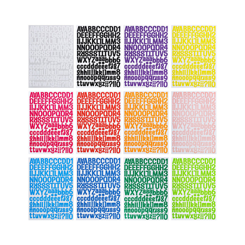 Colorful English paper letter stickers image 5