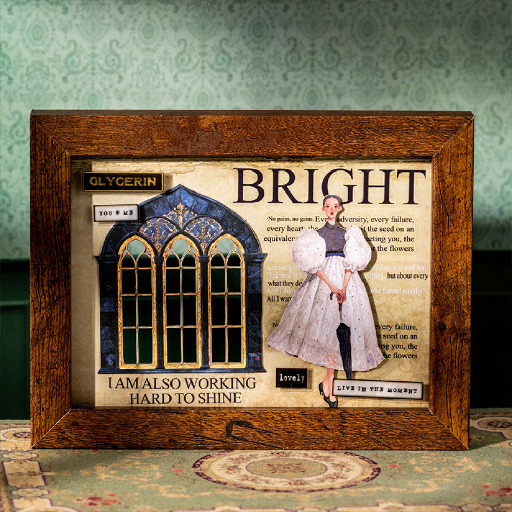 Retro Fashion Circle Series Original Character Paper Stickers 20 Sheets image 3