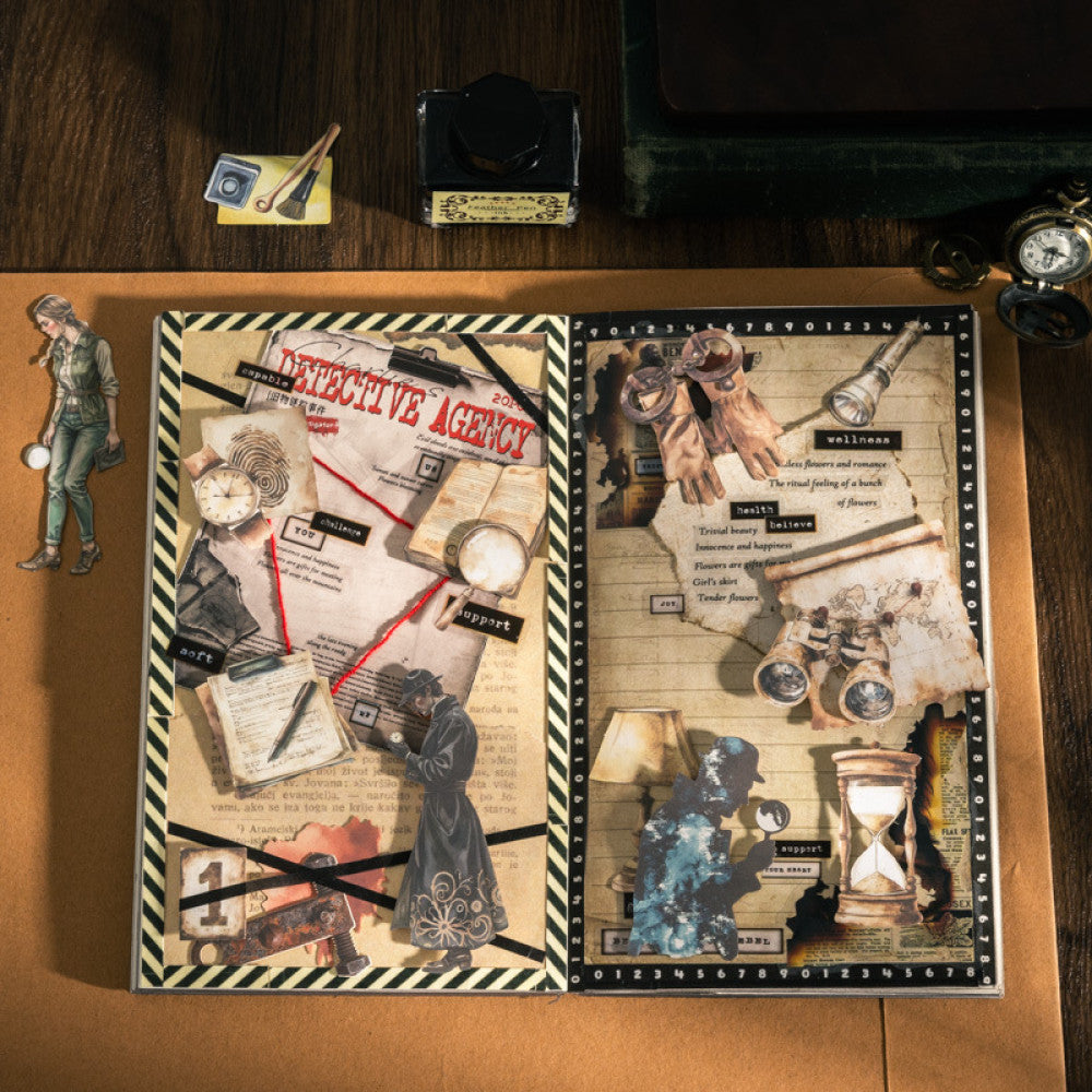 Detective Agency Series Paper Stickers 20 Sheets image 7