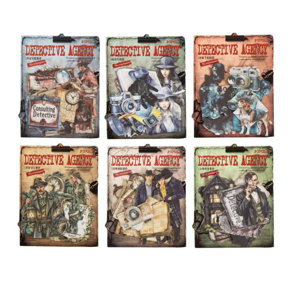 Detective Agency Series Paper Stickers 20 Sheets image 8