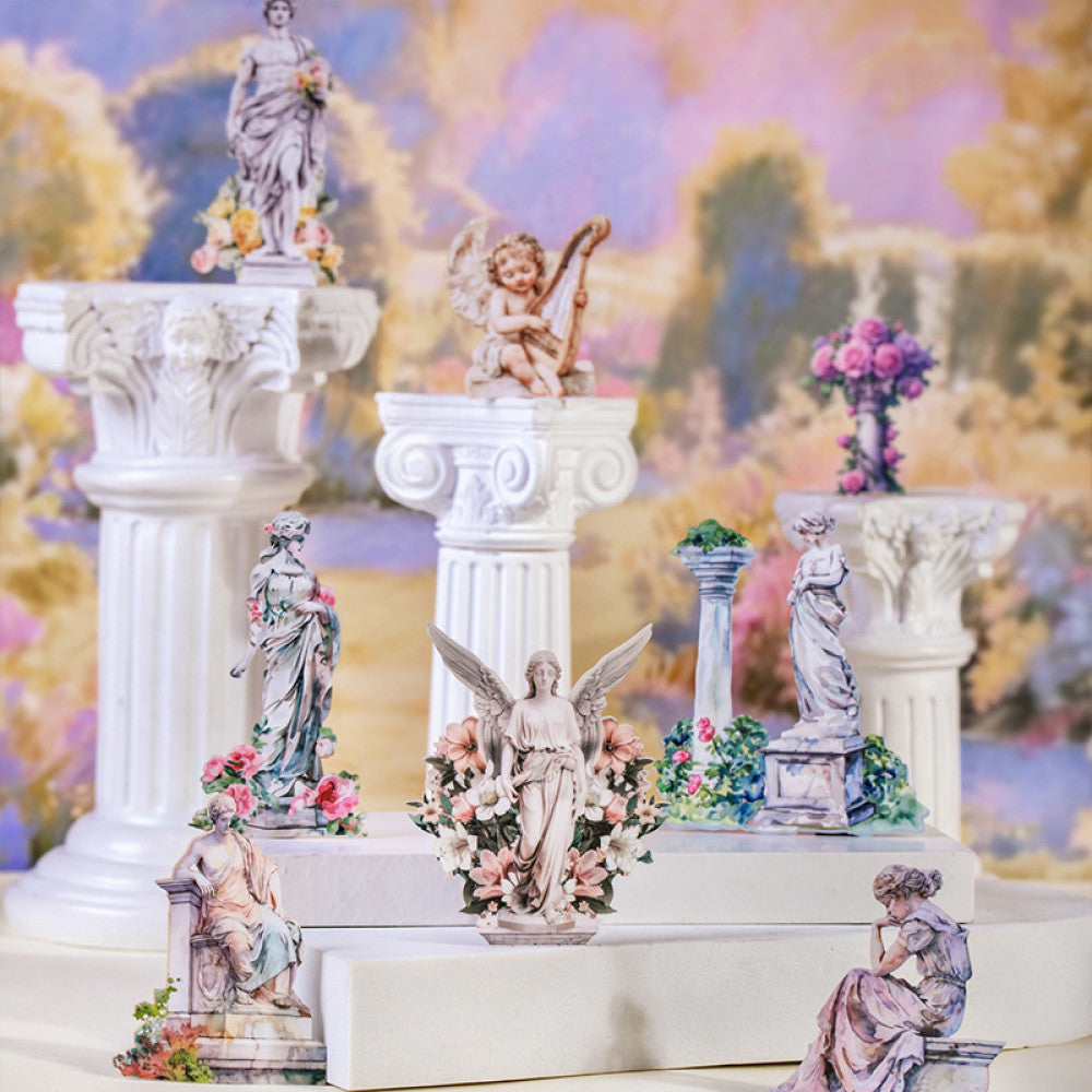 Roman Garden Statue Landscaping Paper Stickers 6 Styles image 2
