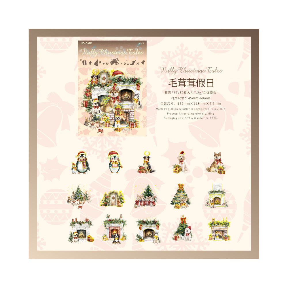 Christmas Fairy Tale Series Sticker Pack 6 Types image 7