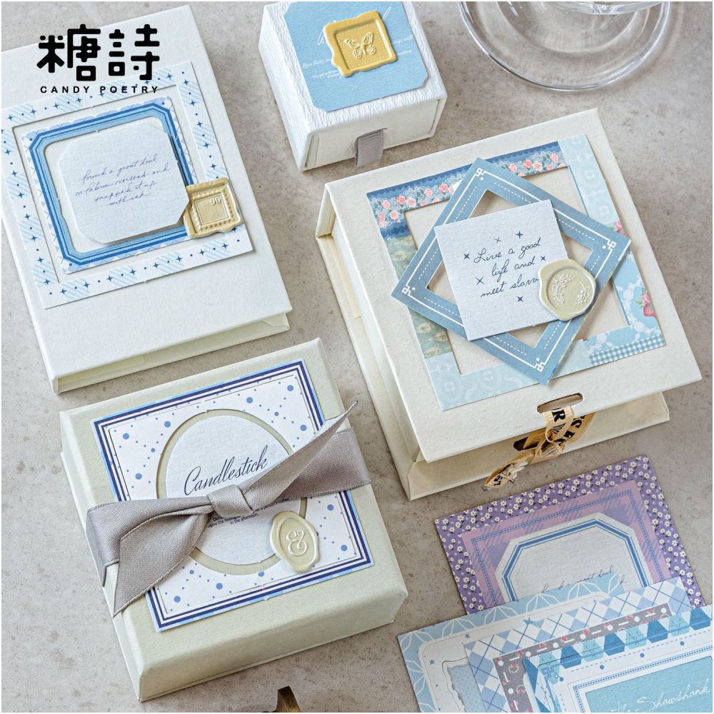 Flower and Leaf Cube Paper Stickers 4 Styles 20 Sheets image 2