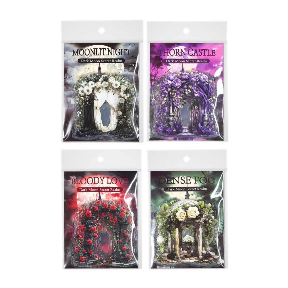 Ancient Forest Dark Moon Mirror Series Sticker Pack 4 Styles image 4