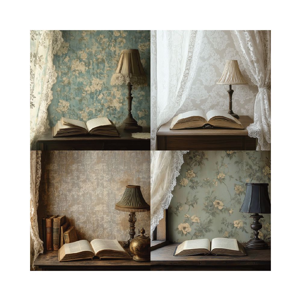 Vintage style home series material paper image 2