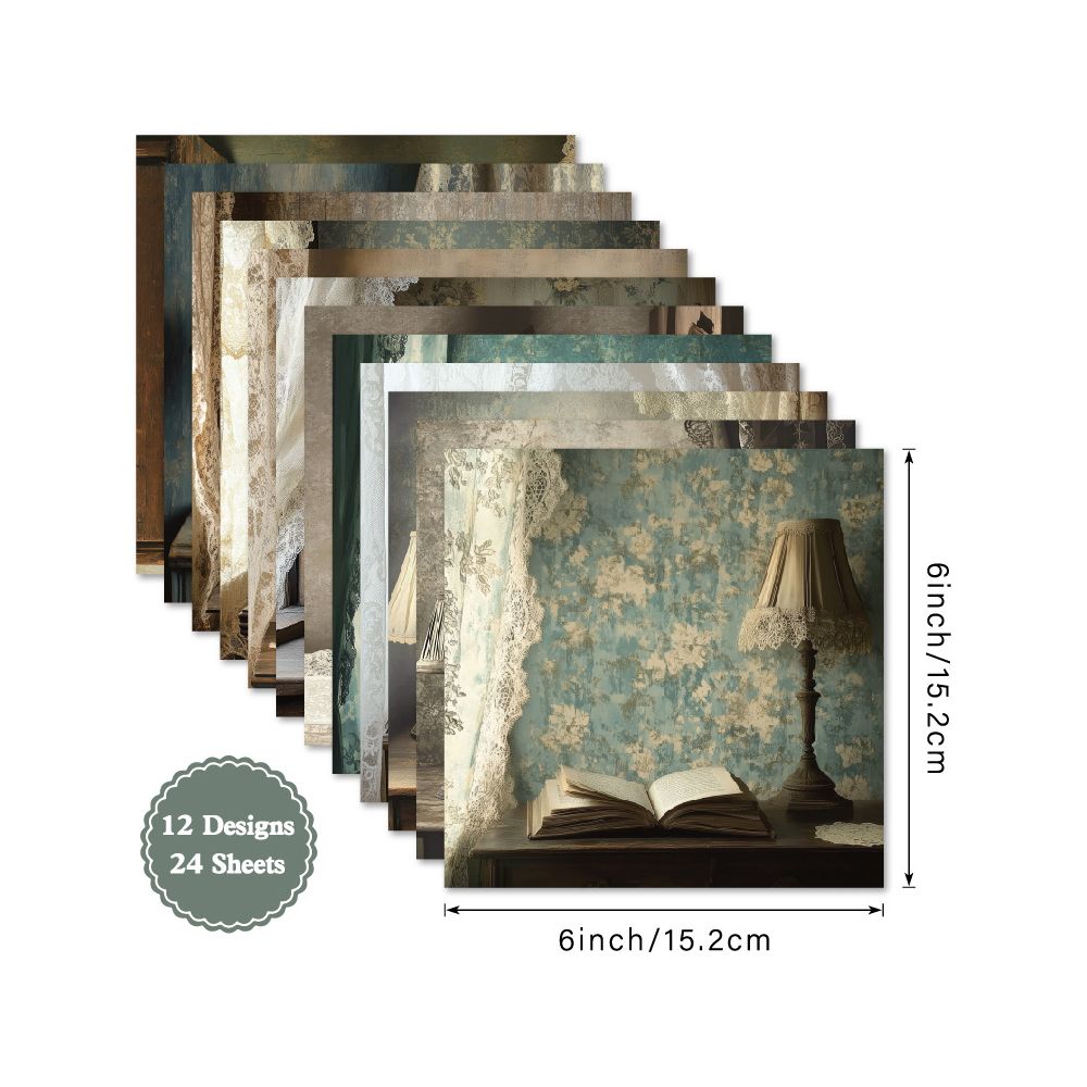 Vintage style home series material paper image 5