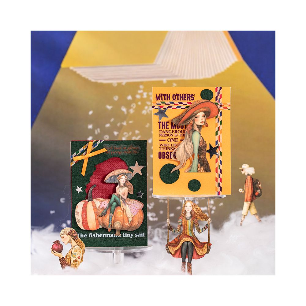 Fantasy Journey Series Character Paper Stickers 4 Types 25 Pcs image 2