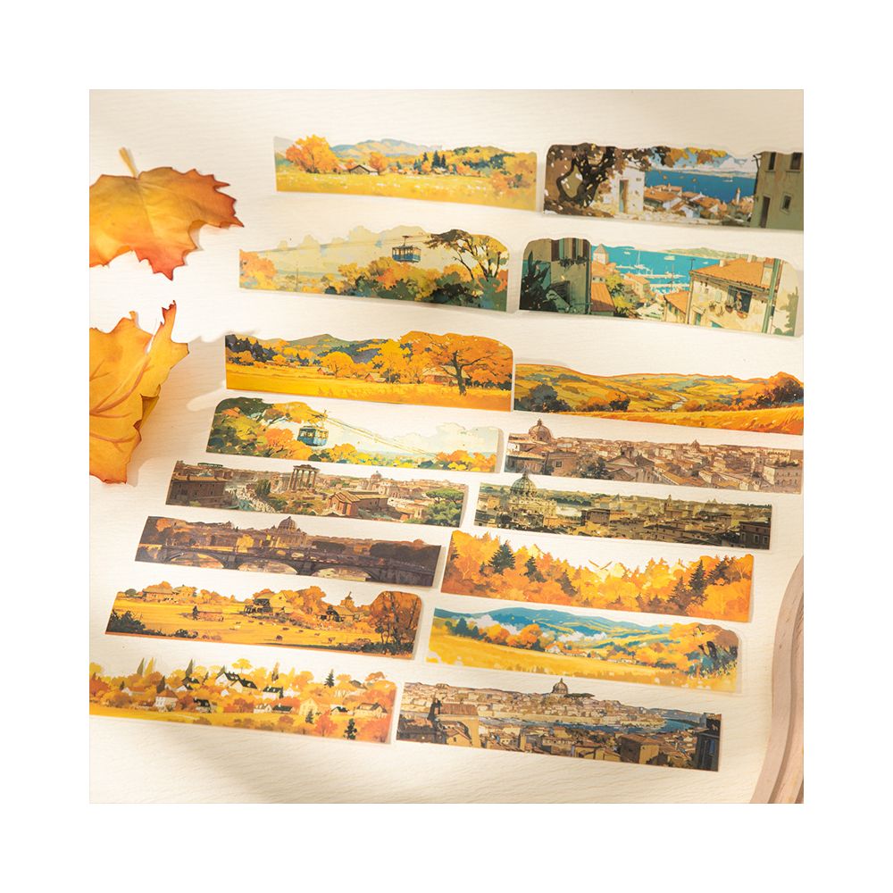 City Natural Landscape Series PET Washi Stickers 10 Pcs 6 Styles image 4