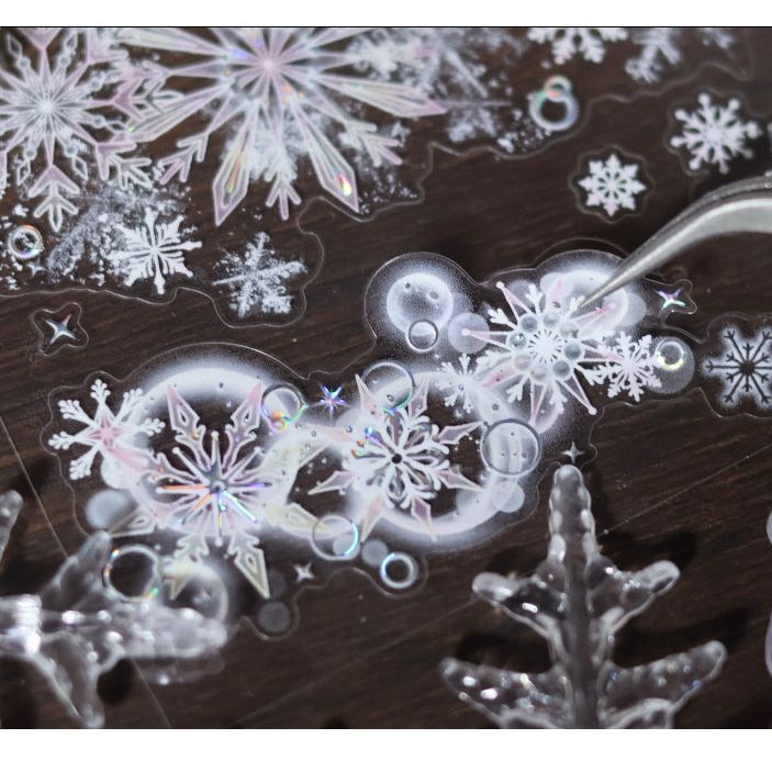 Snow Bubbles Winter PET Tape 6cm 1m image 5