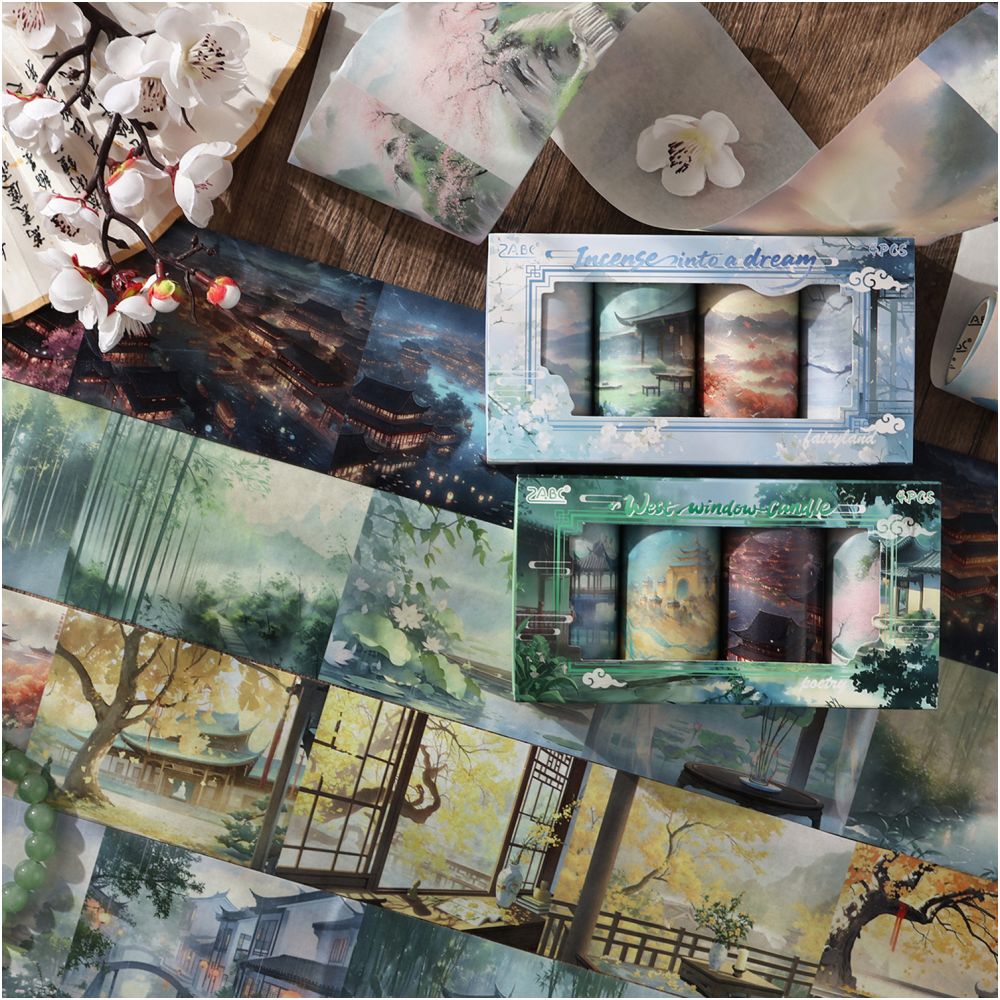 Mountain and River Series Washi Tape Set 8cm 2 2m image 2