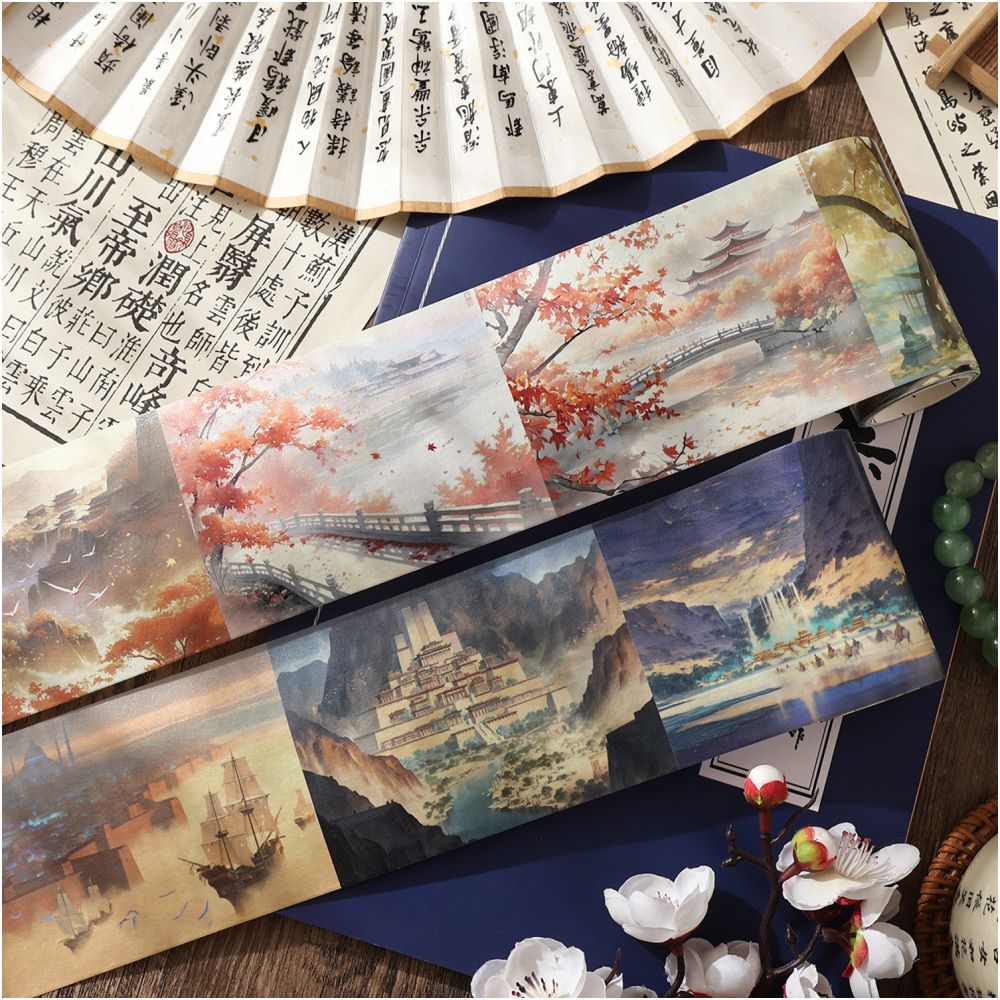 Mountain and River Series Washi Tape Set 8cm 2 2m image 3