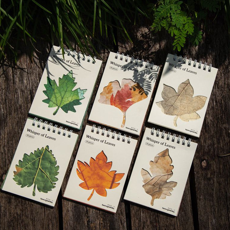 Autumn Leaf Series Material Paper 6 Styles 50 Sheets image 0