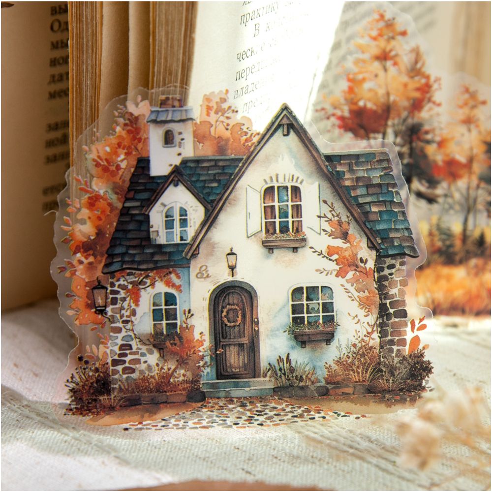 Autumn Series Retro PET Stickers 30 Pcs 6 Styles image 0