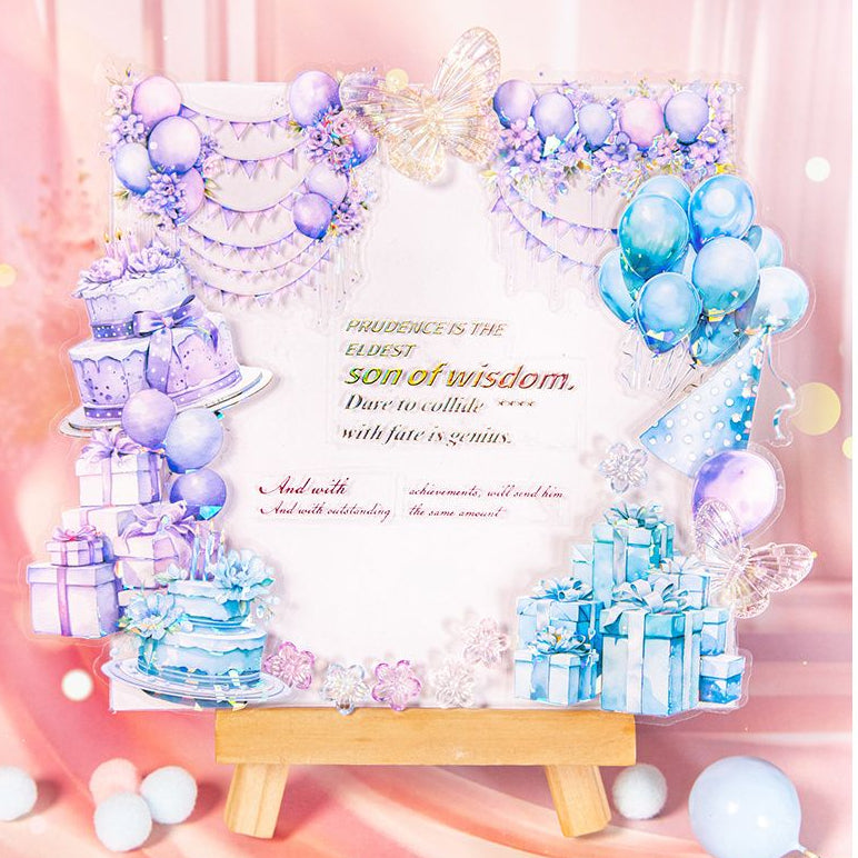 Wishing Balloon Series PET Stickers 10 Pcs 6 Styles image 0