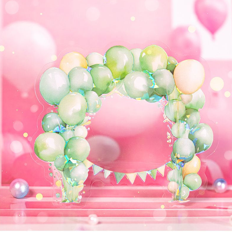 Wishing Balloon Series PET Stickers 10 Pcs 6 Styles image 3