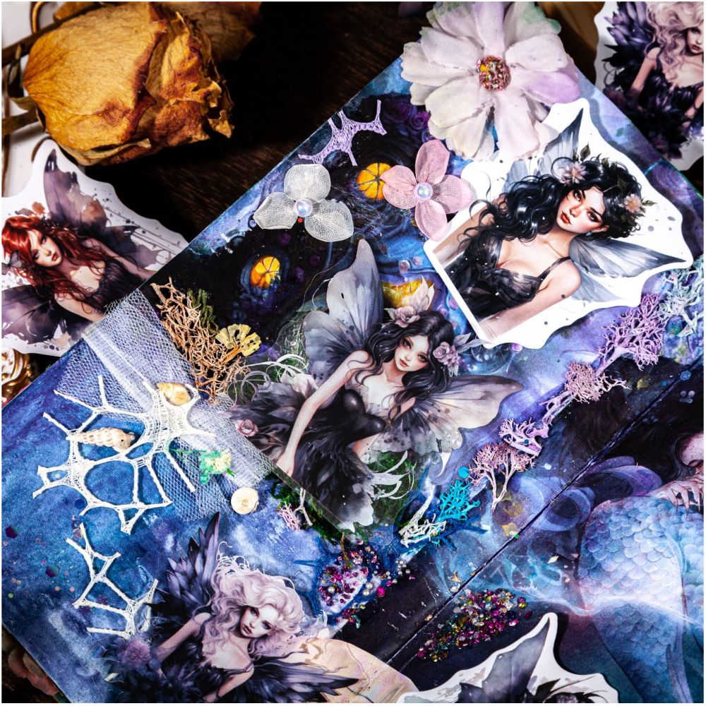 Magic Fairy Series PET and Paper Stickers 6 Designs 10 Pcs image 2