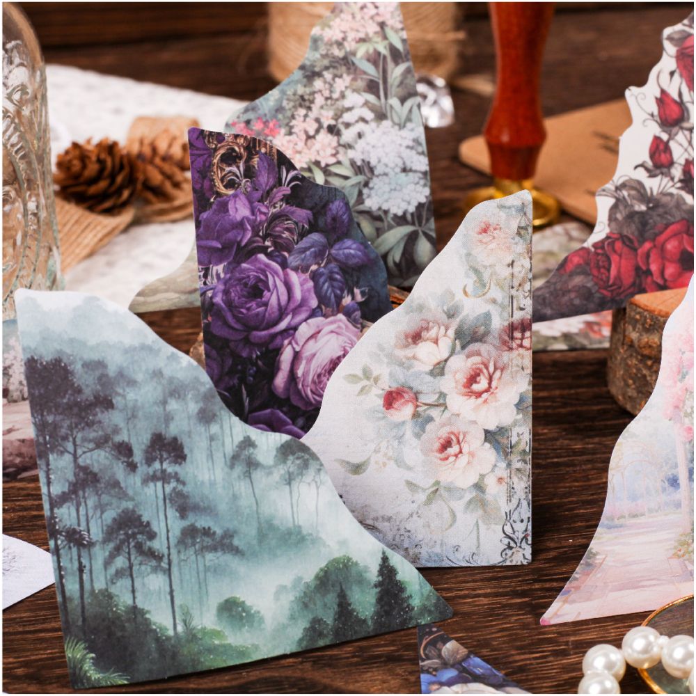 Corner Vintage Memo Pads Forest Series 6 Styles 20 Pcs image 1