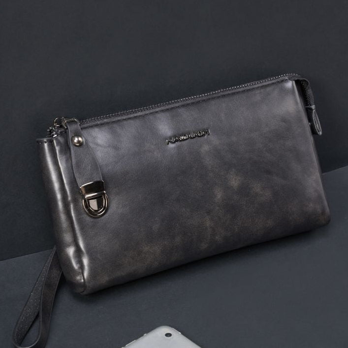 Large capacity zippered wallet with multiple card slots 23cm x 13cm x4cm