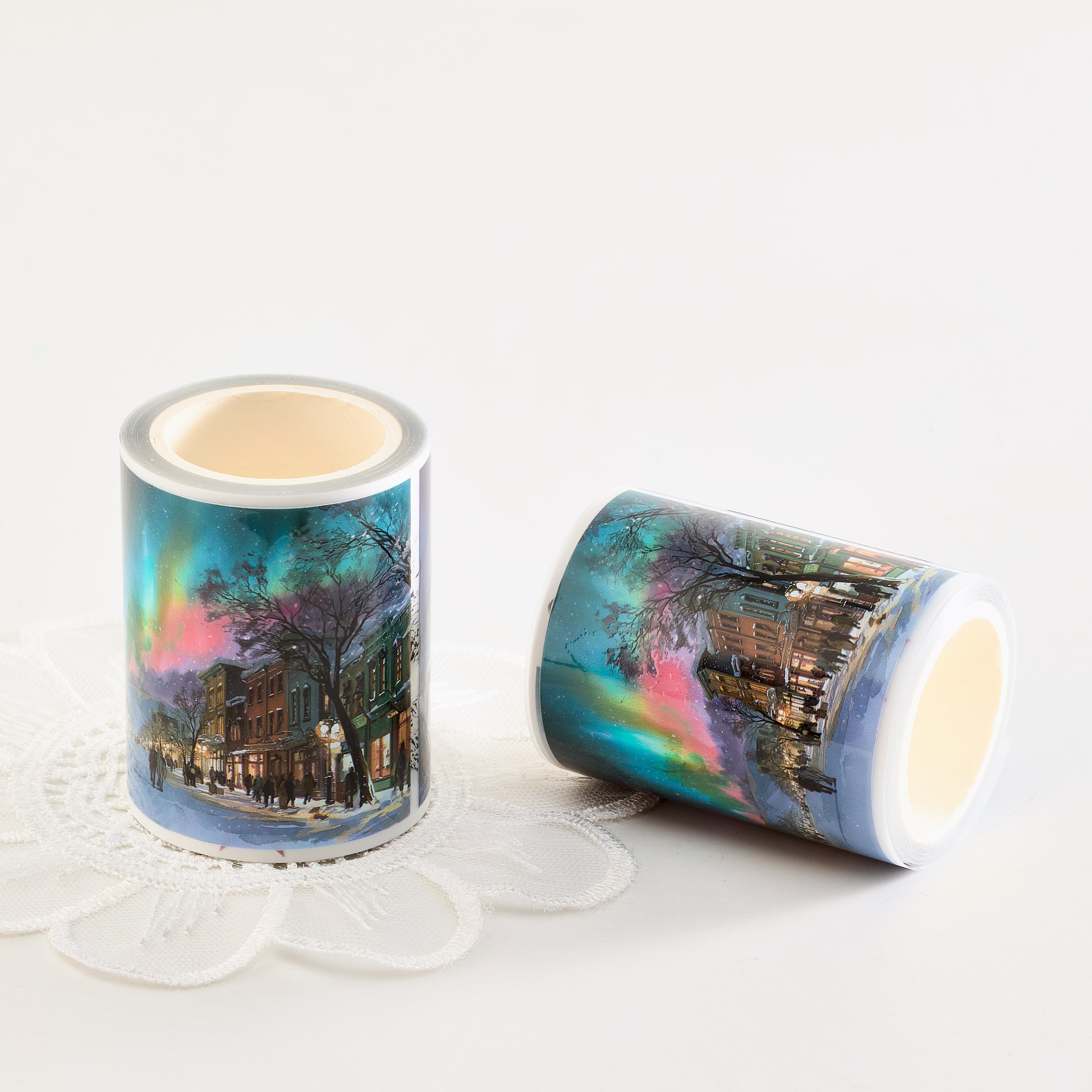 Shiimmer Neon Snow Trace PET Tape 6cm x 1m