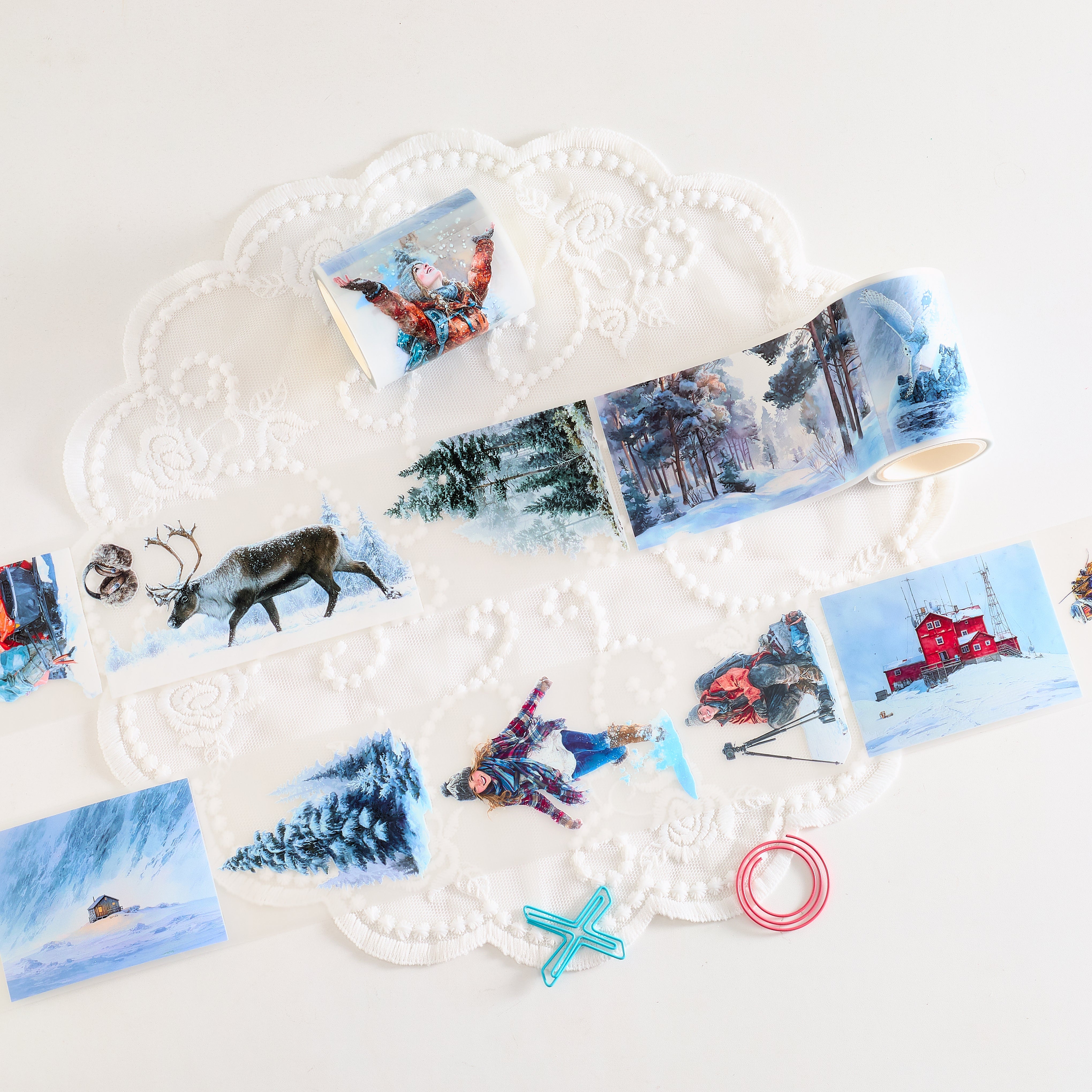 Shiimmer Snowfield PET Tape 6cm x 1m