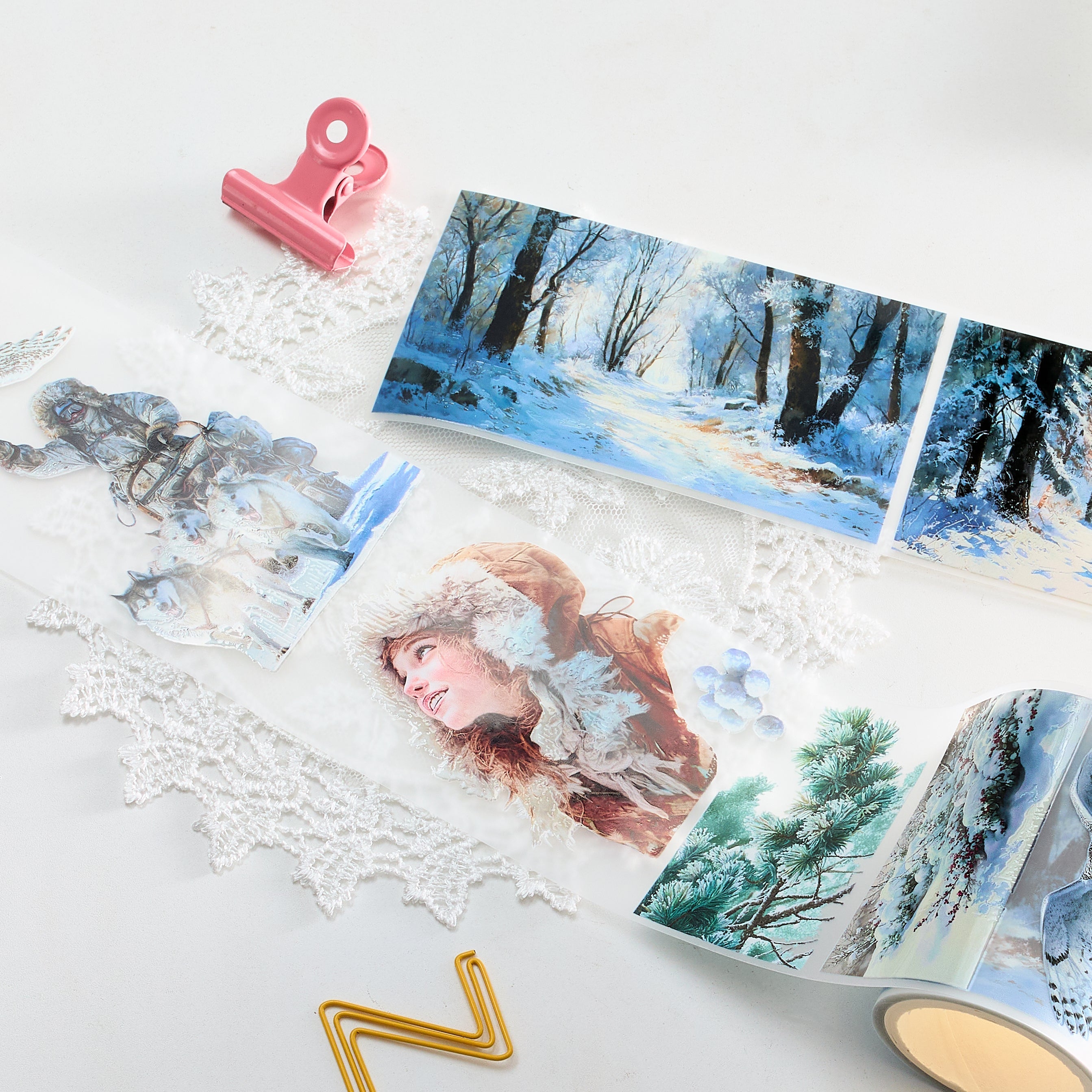 Shiimmer Arctic Woods PET Tape 6cm x 1m - Viktashop.com