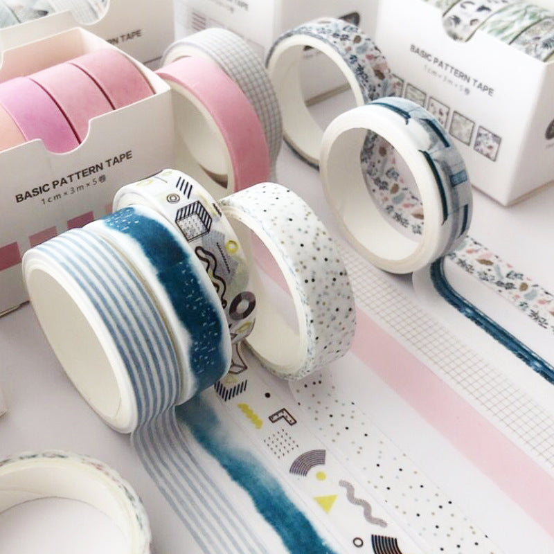 Japanese Style DIY Decorative Washi Tape Set, 3m - ViktaShop
