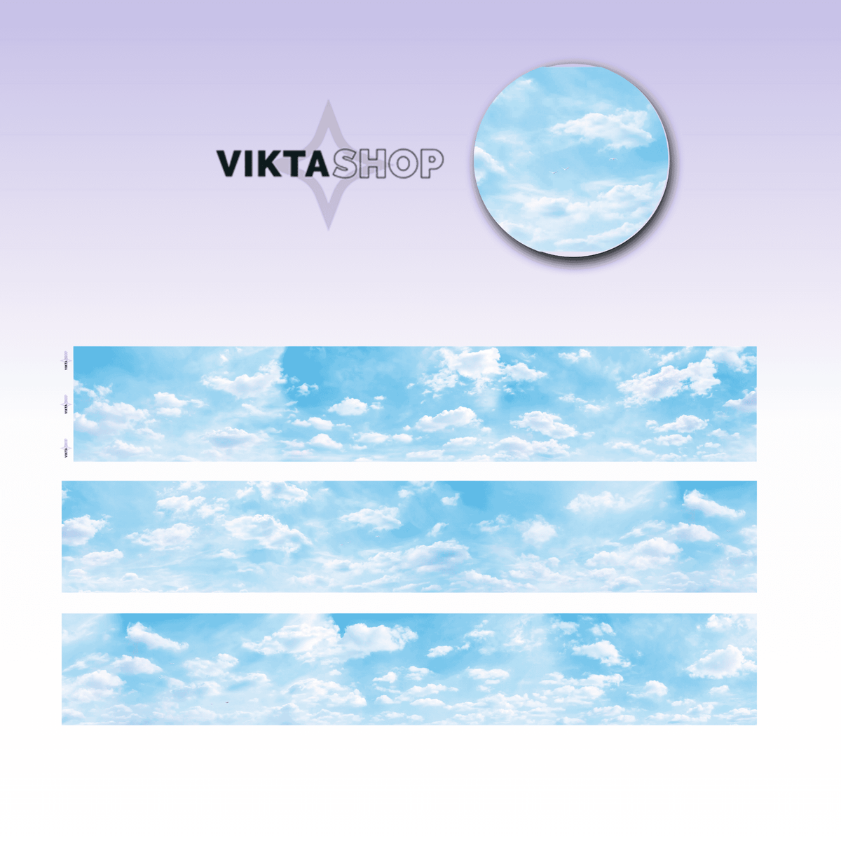 Viktashop Sky PET tape 6cm x 1m